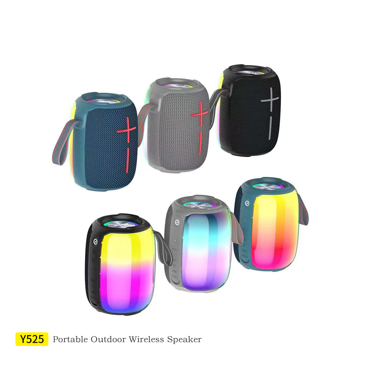 Awei Y525 扬声器（环绕低音立体声，RGB）
