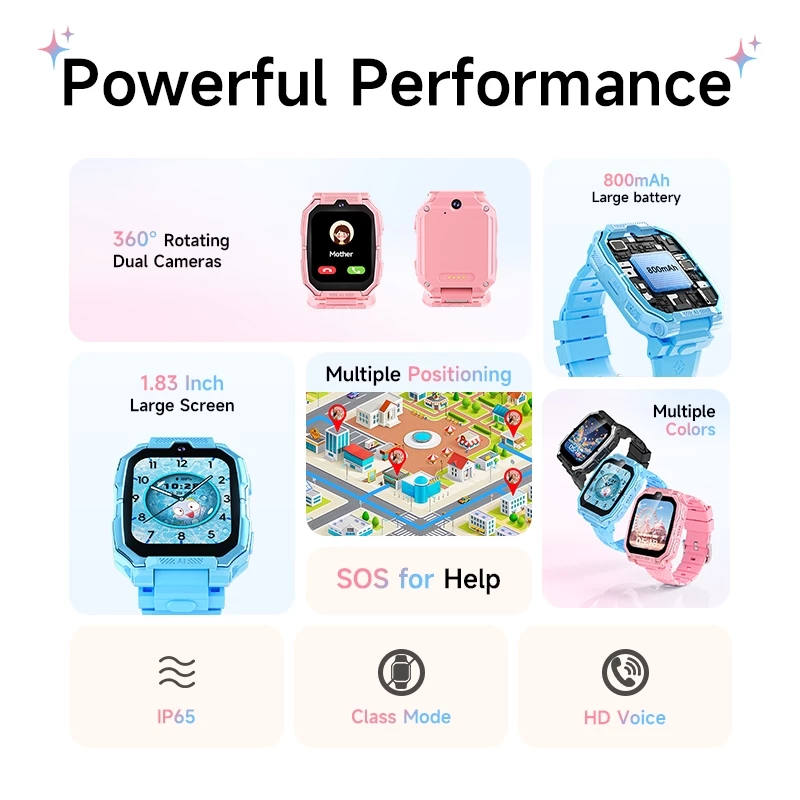 Awei H66 儿童手表（GPS 追踪器，双摄像头）